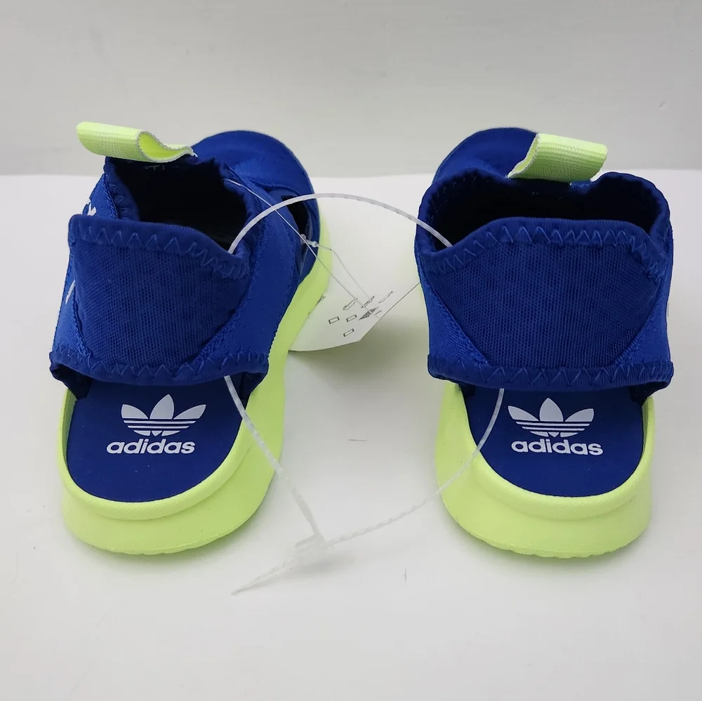 Adidas 360 Sandals Toddler Boys Royal Blue Lime Green Size 13.5 K